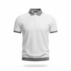 Perry Ellis Mens Short Sleeve Polo Shirt Bright White Size Large Style